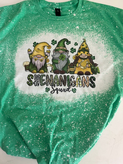 Shenanigans Squad bleached tee