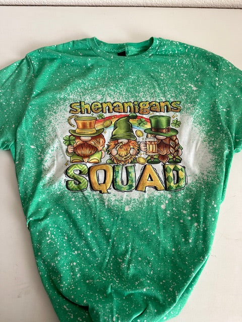 Shenanigans Squad gnome bleached tee