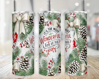 It's the most wonderful time of the year Christmas tumbler