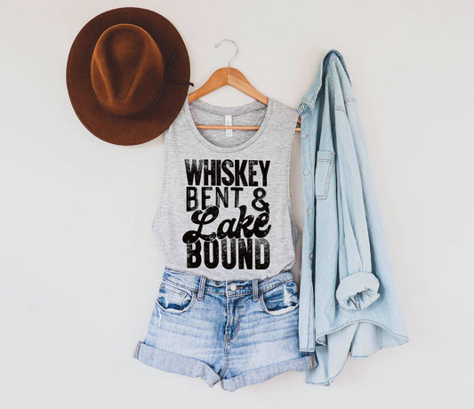 Whiskey bent and lake bound women's top