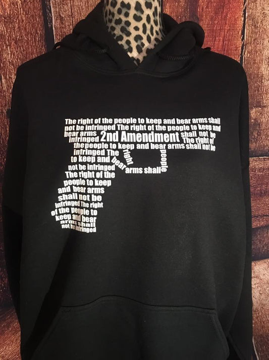Second Amendment gun right pistol sweatshirt