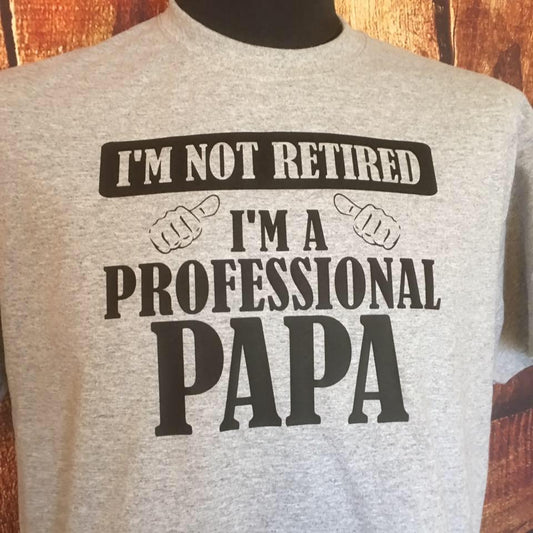 I'm not retired I'm a professional papa, gift for dad or husband