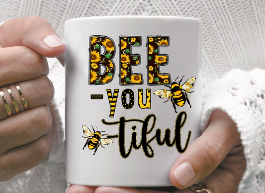 Bee you tiful ceramic coffee tea mug