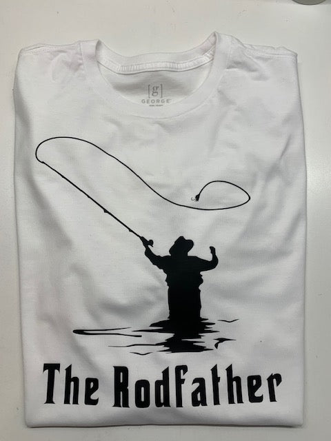 The Rodfather fishing t shirt, funny fishing shirt, rod father