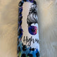 High Maintenance sublimation tumbler tie dye leopard print