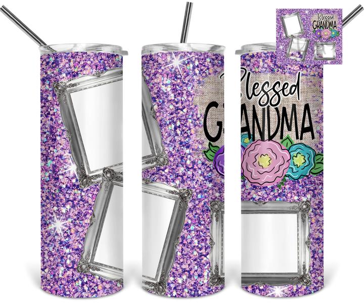 Blessed grandma sublimation cup with pictures, great Mother's Day gift