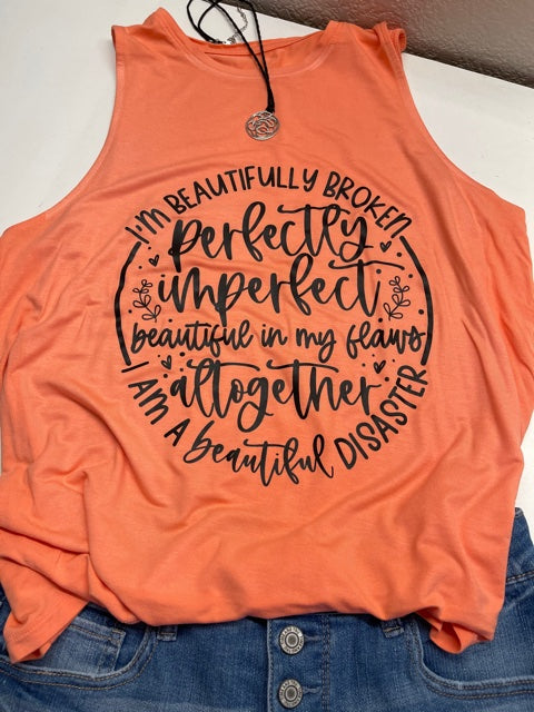Perfectly imperfect beautiful disaster summer tank