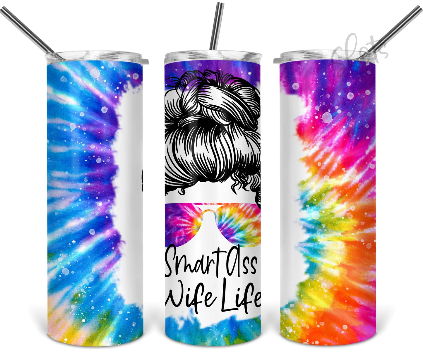 Smart ass wife life sublimation tumbler