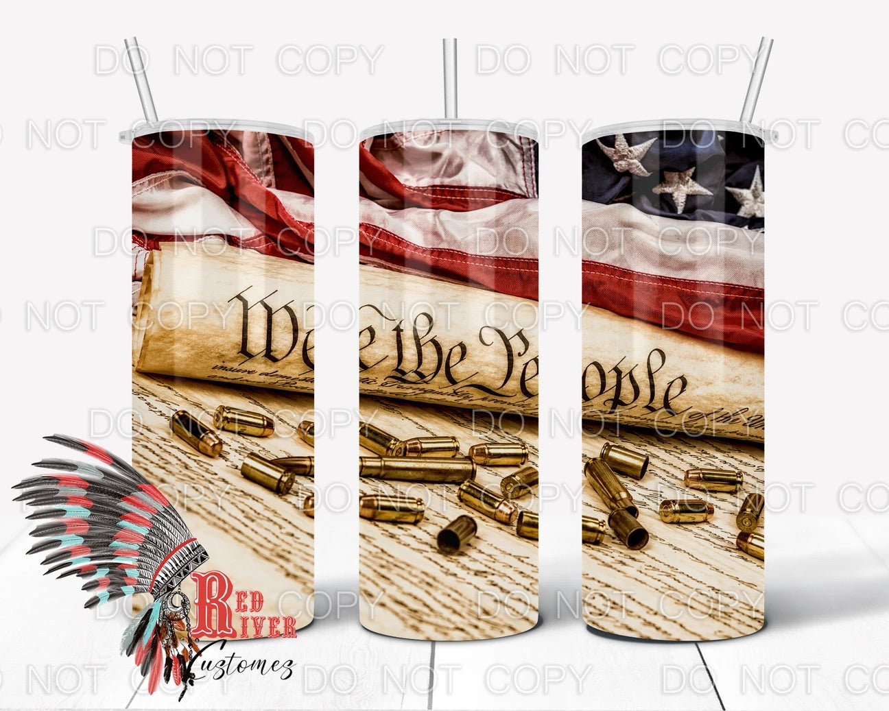 We the people sublimation tumbler